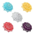 thumbnail image 3 of TOPTIE 10 Pcs Wedding Lace Parasols, Vintage Bridal Umbrellas for Wholesale, Costume Accessory, Photo Prop - Green, 3 of 8