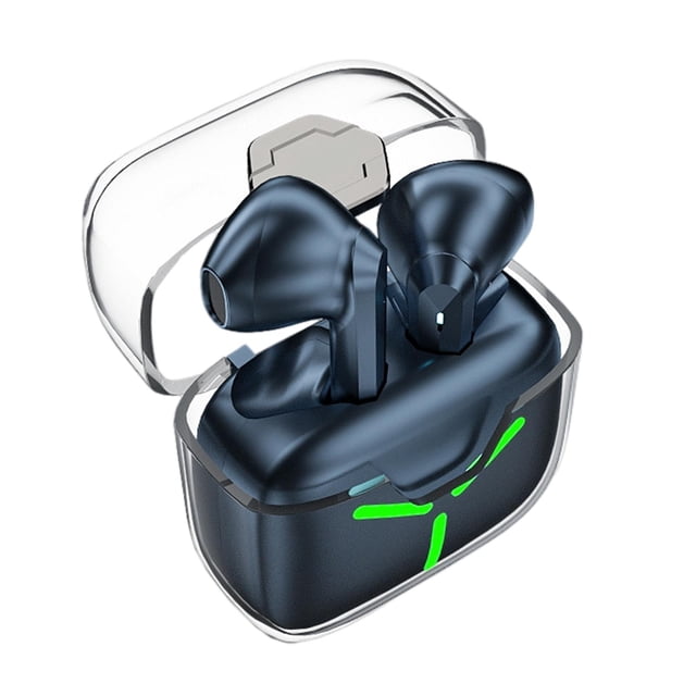 Auriculares Bluetooth Bluetooth 5.2 Ligero Inalámbrico HD Estéreo Cancelación de ruido 300mAh Auriculares intrauditivos con para el gimnasio - Blue Azul