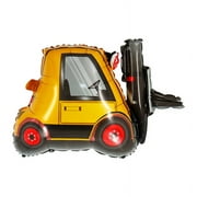 Forklift Shape Balloon Construction Transportation Mylar Foil Balloon Decoration