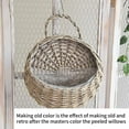 thumbnail image 3 of SDJMa Handmade Woven Hanging Basket Wall Hanging Flower Pot Wicker Weaving Flower Pot Natural Wicker Handmake Storage Basket for Home Garden Wedding Wall Decorations, 3 of 9
