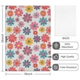 thumbnail image 2 of 2 Pcs Pioneer Flower Floral Print Pattern Kitchen Towels, Funny Microfiber Dish Towel Set, 18" X 26" Tea Towels, 2 of 6