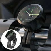 RABBITH Universal Waterproof Bike Watch Glow In Dark Clock Motorcycle Alluminum Alloy Dial Mini for Mounting Bicycle Handlebar