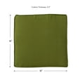 thumbnail image 5 of Greendale Home Fashions 18 x 18 in. Hunter Green Outdoor Dining Seat Cushion (4-Pack), 5 of 6