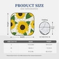 thumbnail image 2 of Kdxio Sunflowers Print 2-Piece Sun Shade Front Windshield - Foldable Car Front Window Sunshades For Most Sedans Suv Truck, 2 of 6