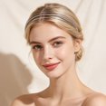 thumbnail image 3 of Metal Multi-layered Headband for Women, Non-slip Elastic Hairband, Fashion Hair Accessories for Daily Styling And Elegant Outfits, 3 of 7