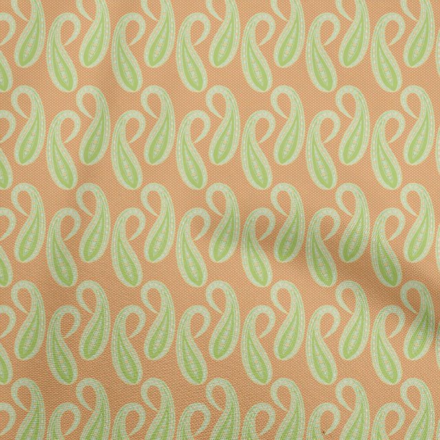 oneOone Cotton Flex Rust Brown Fabric Asian Traditional Craft Projects Decor Fabric Printed By The Yard 40 Inch Wide