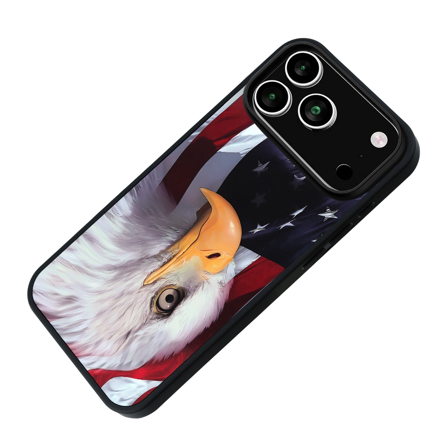 Lightweight Printed Aluminum Phone Cover for iPhone 17 Pro - Eagle
