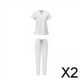 thumbnail image 1 of Uniforme de enfermera,Uniformes de enfermera Conjunto de mujer Ropa de trabajo Sanitaria,Conjuntos de uniforme médico para mujer,pantalones deportivos y top cómodos,Camisetas de cuello en V, 1 of 10