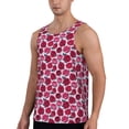 thumbnail image 2 of Balery Rose Flowers Pattern Men's Workout Tank Top Gym Muscle Tee Fitness Bodybuilding Sleeveless T Shirt Quick Dry Fit Muscle Tank Top Slim-Fit Tank-X-Large, 2 of 7