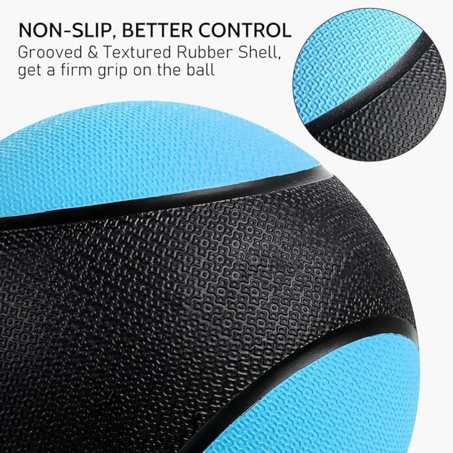 Wall Ball, Soft Leather Weighted Iron Sand Med Ball for Dynamic Multifunctional Exercise, 6lbs - 30lbs
