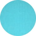 thumbnail image 1 of Ahgly Company Indoor Round Abstract Light Blue Contemporary Area Rugs, 8' Round, 1 of 4