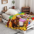 thumbnail image 3 of Harley Quinn Film Soft Blanket Fuzzy Fleece Anti-pilling Flannel Throw Blanket Decor Sofa Bed Blanket 40x60in, 3 of 7