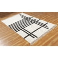 thumbnail image 4 of Casavani Indian Cotton Flat Weave Area Rug ,Black 6x12 feet, 4 of 6