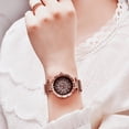 thumbnail image 2 of Reloj de cuarzo para mujer, relojes para mujer, relojes para mujer, reloj magnético para mujer, relojes de pulsera de cuarzo con diamantes para mujer, reloj para mujer, 2 of 3