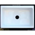 thumbnail image 3 of Whitehaus WHQ530-WHITE Single Bowl Fireclay 30'' Farm Kitchen Sink In White, 3 of 7