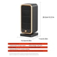 thumbnail image 4 of Calentador eléctrico ABS portátil PTC calentamiento rápido funcionamiento silencioso 500 W reemplazo de cerámica hogar dormitorio sala de Accesorios para electrodomésticos Reino Unido enchufe Bearachild HA069305-04, 4 of 6
