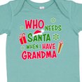 thumbnail image 4 of Inktastic Who Needs Santa when I Have Grandma Boys or Girls Baby Bodysuit, 4 of 5