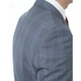 thumbnail image 4 of Loriano Lucciani Men's LCN18 Slim Fit Suit - Blue Check - 42S, 4 of 5