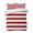 Red, variant on Quilts Twin XL Size, Red Stripes Soft Comforter Bedding Set for Bed, Simple Red White Texture Lightweight Quilted Bedspread with Pillow Cover(2 Pieces) for All Season, 68x98 Inch