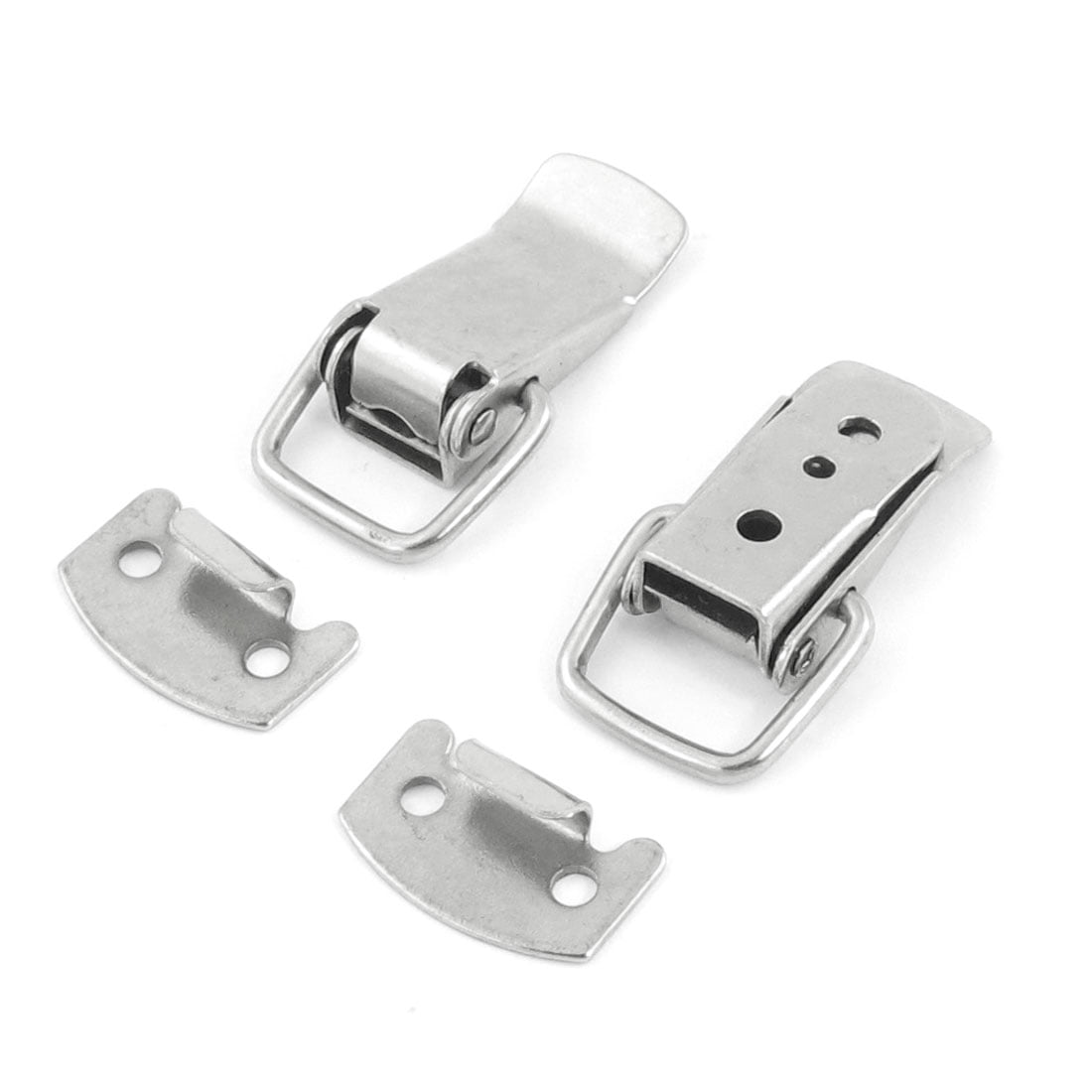 4 Box Chest Case Spring Loaded Stainless Steel Draw Toggle Latch Hasp 