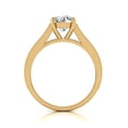 thumbnail image 2 of SuperJeweler 2 Carat Round Shape Moissanite Engagement Ring In 14 Karat Yellow Gold For Women, 2 of 5