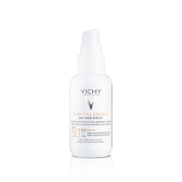 VICHY Protector Solar Facial UV-Age Daily Anti-Edad con Color FPS50+ Vichy Capital Soleil 40 ml
