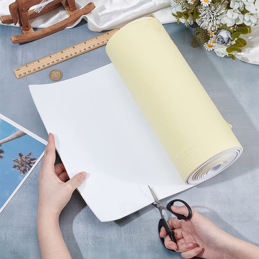 Adhesive EVA Foam Sheets for Art Supplies Paper Scrapbooking Cosplay Foamie Crafts White 3000x300x3mm