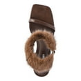 thumbnail image 5 of No Boundaries Women's Block Heel with Fur Ankle Strap, 5 of 6