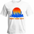 thumbnail image 1 of Camisetas para hombre con silueta de la ciudad de Nueva York, camisetas casuales de manga corta para hombre, camisetas gráficas para adolescentes, niños y hombres, 1 of 8