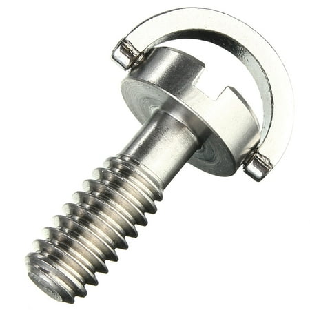 

Long 1/4 D-Ring Screw Stainless Steel For Camera Tripod Quick Release Plate Silver