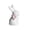 White-1B Home Decor, variant on karymi Minimalist White Ceramic Easter Bunny Figurine with Soft Colored Floral Details for Tabletop Shelf Home Decor and Spring Holiday Accent Piece House Decor
