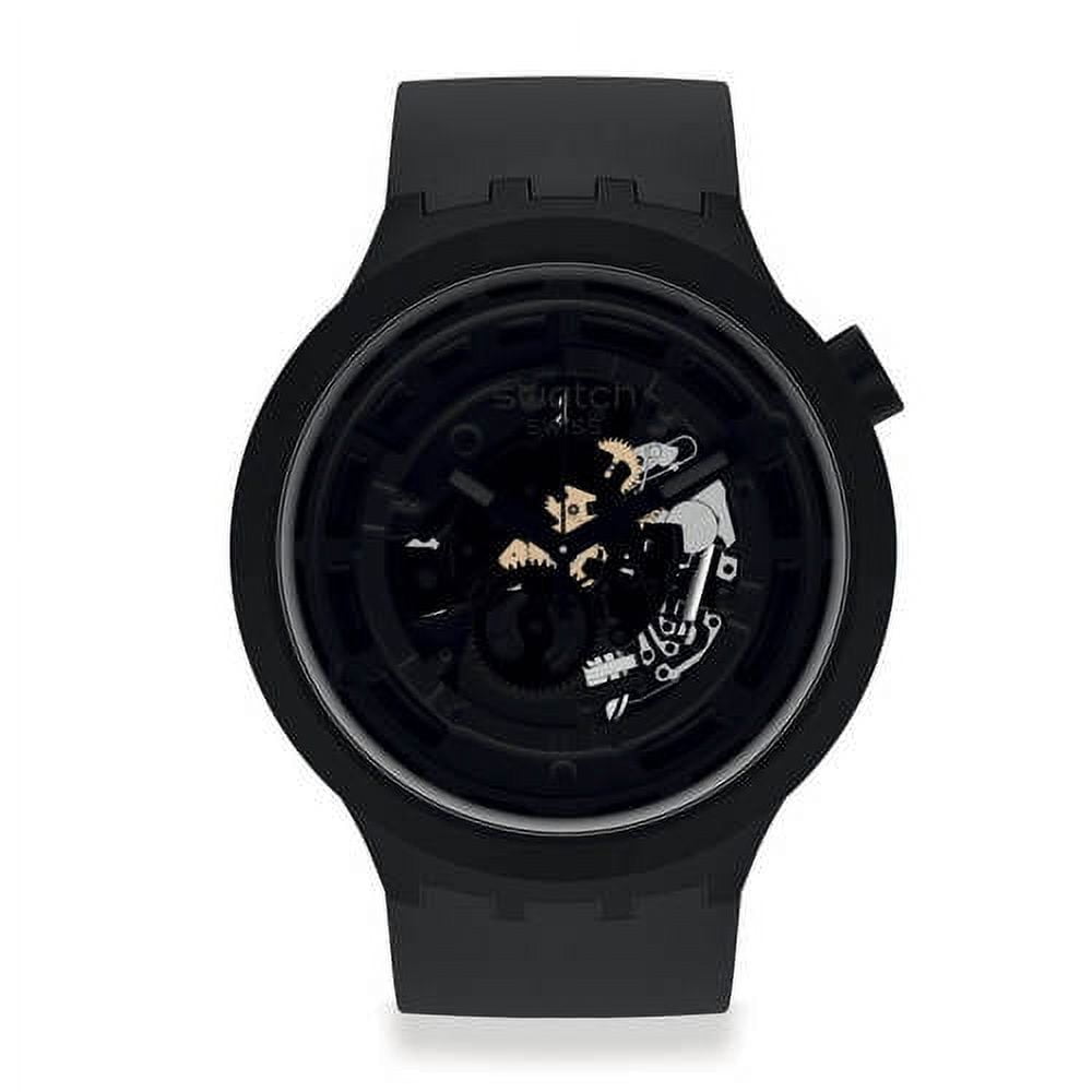 Swatch C-BLACK Bioceramic Mens Watch SB03B100