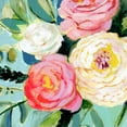 thumbnail image 2 of Borges, Victoria 15x15 Black Ornate Wood Framed with Double Matting Museum Art Print Titled - Brushy Floral II, 2 of 4