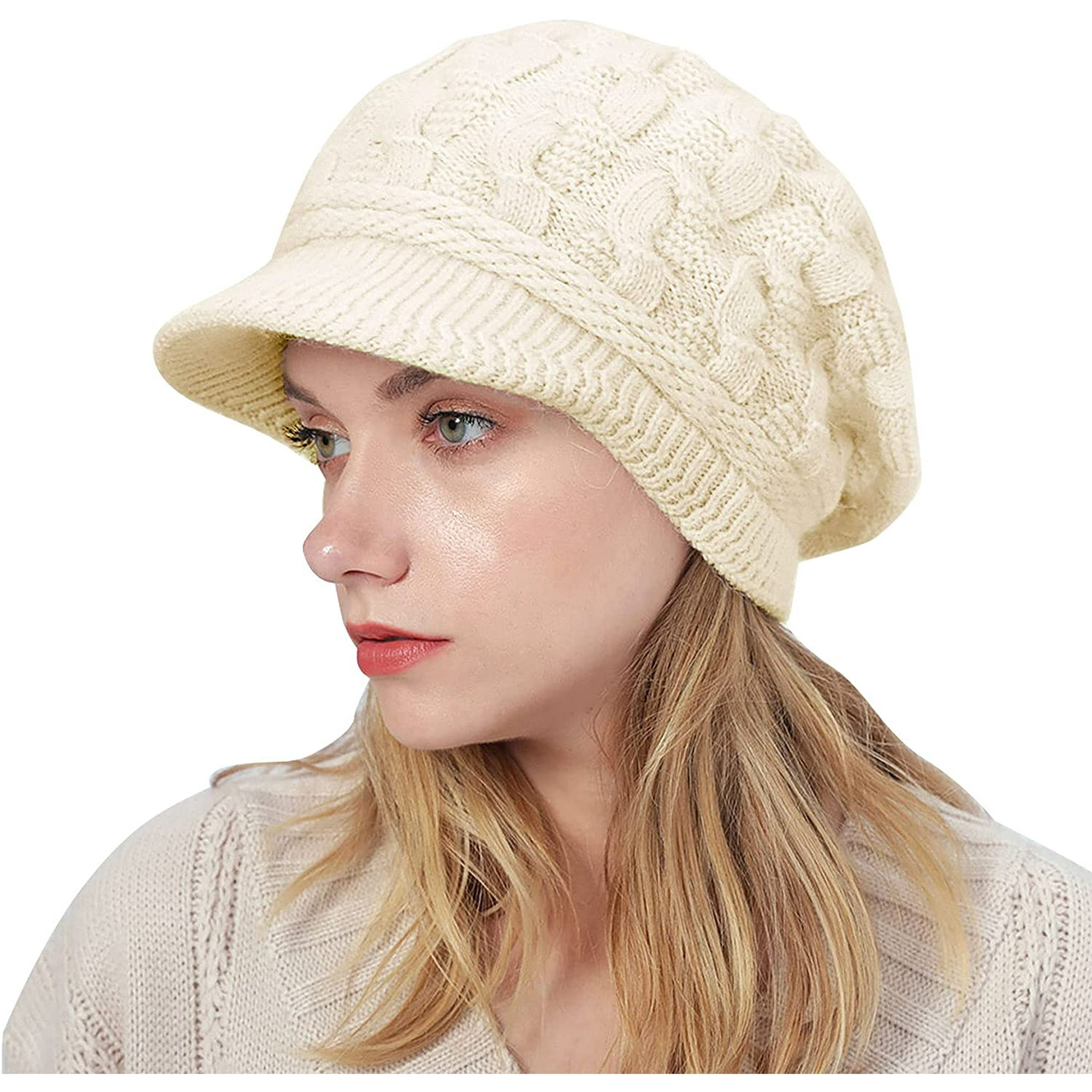 visor knit hat