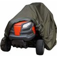 thumbnail image 1 of Waterproof Lawn Mower Cover, UV Water Resistant, Durable for Garden Tractor - Green, 140x66x91cm, 330g, 1 of 5