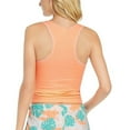 thumbnail image 2 of Jenni Women's Ribbed Lace-Trim Tank Sleep Top, NEON CORAL, XS New with box/tags, 2 of 3