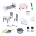 thumbnail image 3 of Set de Juego Teamson Kids Casa de muñecas y cocina 2 en 1 con 16 accesorios, 3 of 4