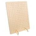 thumbnail image 3 of 2pcs Wooden Pegboard Display Stand for Jewelry Craft Shows Necklaces Selling Tools Keychain Peg Board Accessories Rack Organizer for Craft Storage, 3 of 9