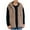 Khaki#01, variant on ZCFZJW Faux Fuzzy Vest Men Winter Warm Sleeveless Open Front Cardigan Sherpa Fleece Jacket Stand Collar Jacket Thermal Vest Casual Winter Jacket Black S