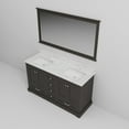 thumbnail image 5 of 60 in. Wide Espresso Vanity / Marble Top & Open Shelf / Bathroom Design, 5 of 5
