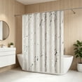thumbnail image 5 of Polyester Shower Curtain, Waterproof Bathroom Partition Curtain with Metal Grommets, Tone Decorative Curtain for Home Bath, Guest Bath, and Compact Spaces, 5 of 6