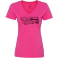 thumbnail image 3 of Inktastic Montana State Word Salad Women's V-Neck T-Shirt, 3 of 5