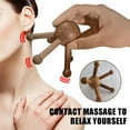 thumbnail image 3 of Wooden Trigger Point Massage Tool,Spider Shape 5 Legs Massager,Scalp Massager Scraping Tool for Back,Neck,Shoulder and More, 3 of 6