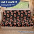 thumbnail image 2 of POLERO Furniture Protector Machine Washable Elastic Non Slip Bottom, Compatible with Camper RV RV Couch Covers(Christmas Bow Print), 2 of 7