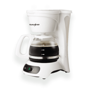 EUROSTAR ECM622W 4-Cup Coffeemaker, White