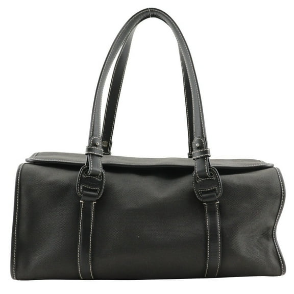 Pre-Owned Salvatore Ferragamo Vara Handbag Canvas Black Type Vala Women's (Fair)