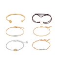 thumbnail image 1 of Set Bangle Mujer Pulsera Pieza S^imple Moda L^ove Pulsera Bohemia 6 Pulseras, 1 of 8