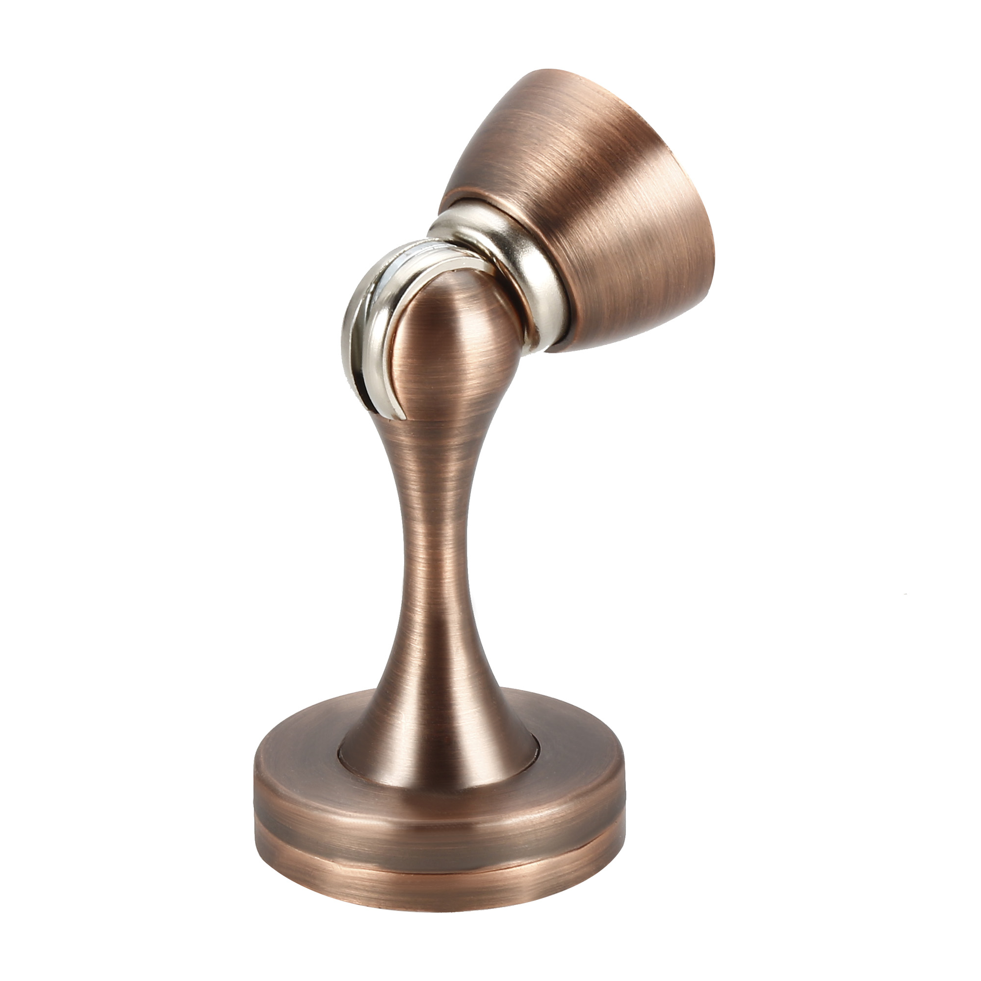 45x74mm Door Stop Zinc Alloy Electroplating Copper Tone 2 Pack