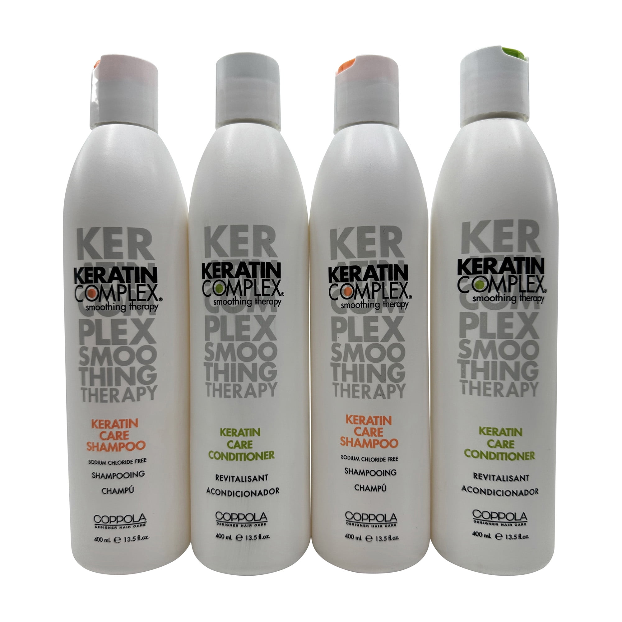 Keratin Complex Coppola Keratin Care Shampoo & Conditioner Set of 4 Each 13.5 oz