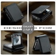 thumbnail image 6 of ELEHOLD Wallet Case for Samsung Galaxy Z Flip 6, premium PU leather zipper card holder phone case zipper card holder phone case,Black, 6 of 7